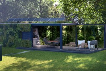 Save Lodge: circuair en klimaatadaptief tuinhuis en tuinkantoor